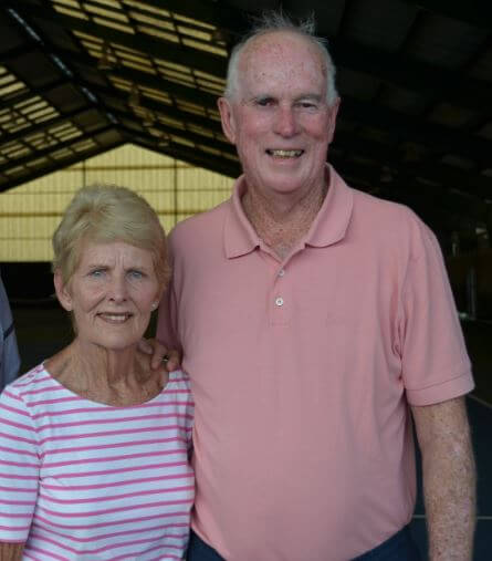 Lesley Turner Bowrey with her husband, Bill Bowrey.